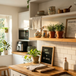 Cheap kitchen decor ideas - budget-friendly stylish kitchen makeover with DIY decorations and modern accents