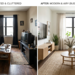 cheap living room transformation before and after makeover