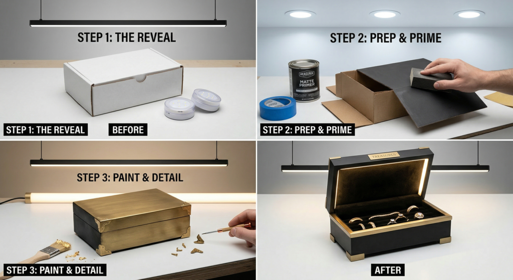 DIY cheap to expensive decor transformation