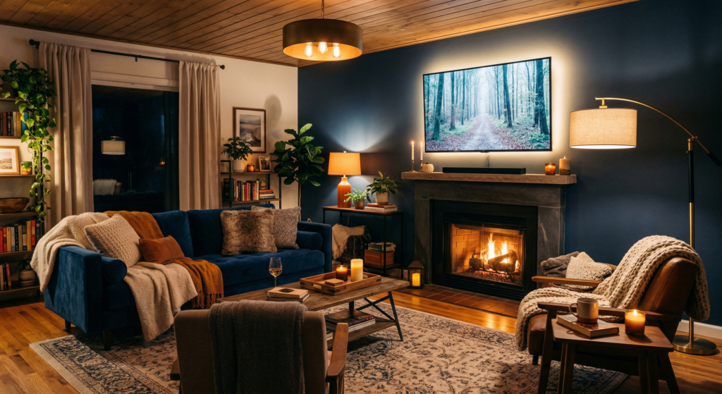 lighting ideas for cheap living room transformation